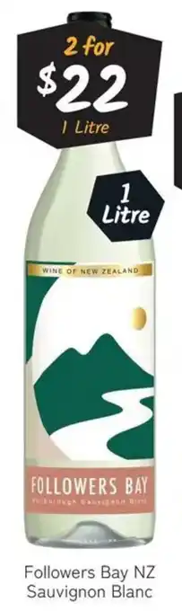 Cellarbrations Followers Bay NZ Sauvignon Blanc offer