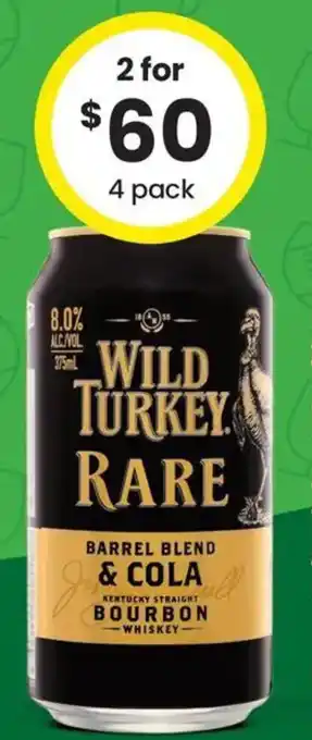 Wild Turkey Rare & Cola 8% Cans