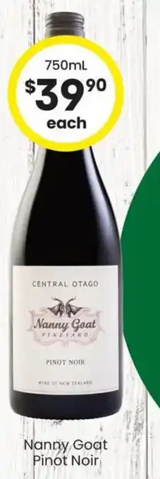 The Bottle O Nanny Goat Pinot Noir offer