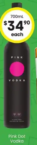 The Bottle O Pink Dot Vodka offer