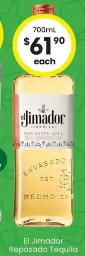 The Bottle O El Jimador Reposado Tequila offer