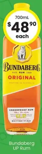 The Bottle O Bundaberg UP Rum offer