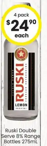 The Bottle O Ruski Double Serve 8% Range Bottles offer