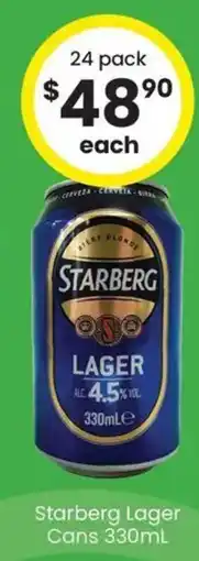 The Bottle O Starberg Lager Cans offer