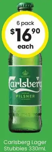 The Bottle O Carlsberg Lager Stubbies offer