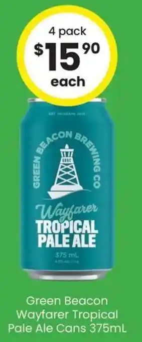 The Bottle O Green Beacon Wayfarer Tropical Pale Ale Cans offer