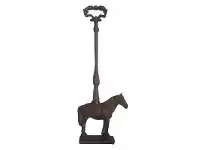 LivingStyles Horse Cast Iron Door Stopper with Handle - Antique Rust offer