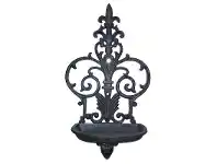 LivingStyles Katie Cast Iron Wall Bird Feeder - Antique Rust offer