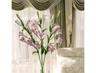 LivingStyles Set of 3 Six Head Artificial lilies - Hot Pink offer