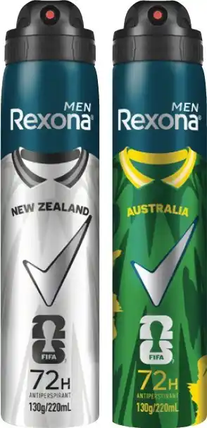 Coles Rexona Advanced 72hr Aerosol Deodorant offer