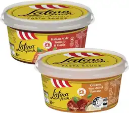 Coles Latina Pasta Sauce offer