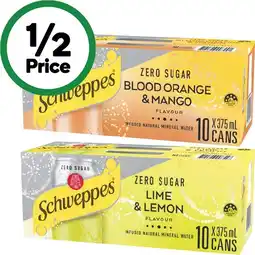 Woolworths Schweppes Infused Mineral Water Varieties offer