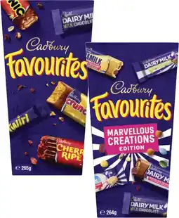 Coles Cadbury Favourites-265g offer