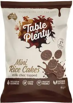 Coles Table of Plenty Sweet Topped Rice Cakes offer