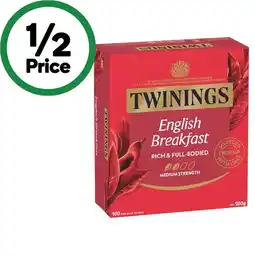 Woolworths Twinings Tea Bags-100 offer