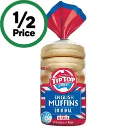 Woolworths Tip Top English Muffin Varieties offer