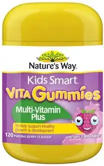 Coles Nature's Way Kids Smart Vita Gummies Multi-Vitamin Plus offer