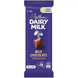 Woolworths Cadbury Dairy Milk Chocolate Block offer