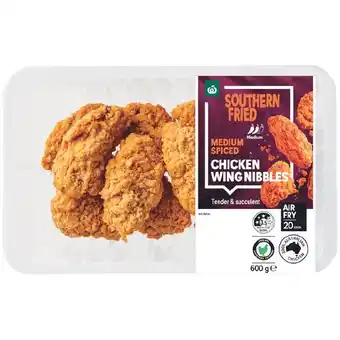 Woolworths Woolworths Southern Fried Wing Nibbles with RSPCA Approved Chicken – From the Meat Dept offer