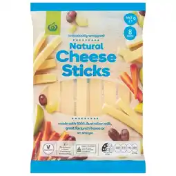 Woolworths Woolworths Natural Cheese Sticks – From the Fridge offer