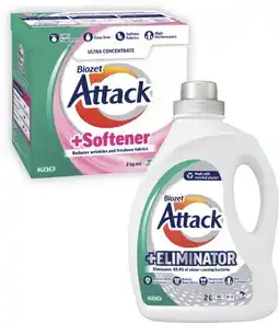 Coles Biozet Attack Plus Laundry Liquid 2 Litre or Powder 2kg offer