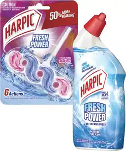 Coles Harpic Fresh Power Liquid 700mL or In The Bowl Toilet Cleaner 39g offer