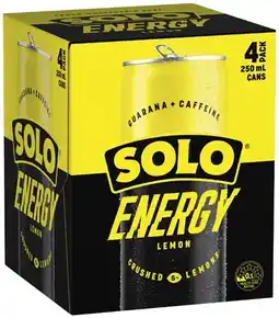 Coles Solo Energy Drink offer