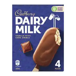 Woolworths Cadbury Ice Cream Sticks offer