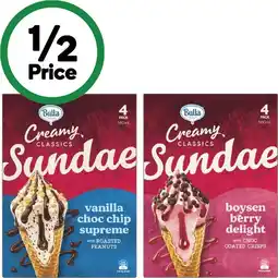 Woolworths Bulla Sundae Cones offer