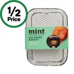Woolworths MINT Air Fryer Basket 19 x 14 x 4.5cm offer