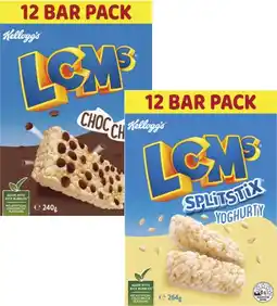 Coles Kellogg's LCMs Bars-264g offer