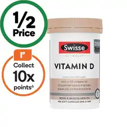 Woolworths Swisse Ultiboost Vitamin D Capsules offer