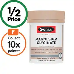 Woolworths Swisse Ultiboost Magnesium Glycinate Tablets offer
