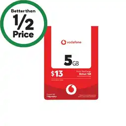 Woolworths Vodafone $13 Starter Pack• offer