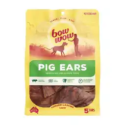 Woolworths Bow Wow Pig Ears Dog Treats offer