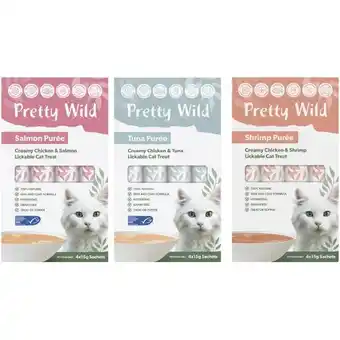 Woolworths Pretty Wild Creamy Puree Cat Treats offer