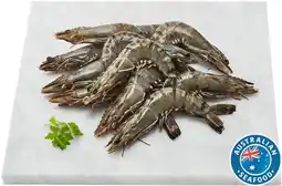Coles Coles Queensland Thawed Raw Extra Large Black Tiger Prawns offer