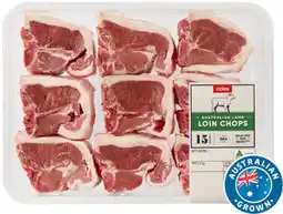 Coles Coles Australian Lamb Loin Chops offer