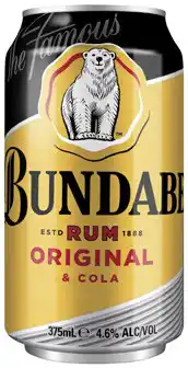 Coles Bundaberg UP & Cola Cans offer