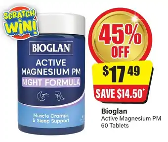 Bioglan Active Magnesium PM 60 Tablets