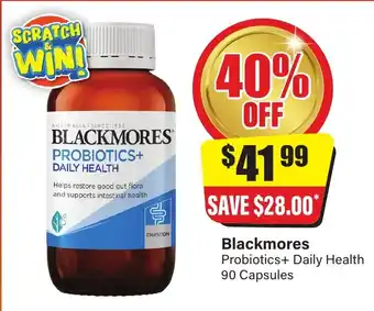 Blackmores probiotics+ daily health