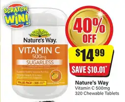 Chemist Discount Centre Nature's Way Vitamin C offer