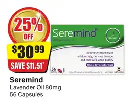 Chemist Discount Centre Seremind Lavender Oil offer