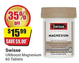 Chemist Discount Centre Swisse Ultiboost Magnesium 60 Tablets offer