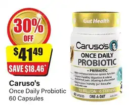 Chemist Discount Centre Caruso's Once Daily Probiotic 60 Capsules offer