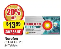 Chemist Discount Centre Nurofen Cold & Flu PE offer