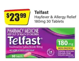 Chemist Discount Centre Telfast Hayfever & Allergy Relief offer