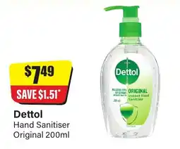 Chemist Discount Centre Dettol Hand Sanitiser Original offer