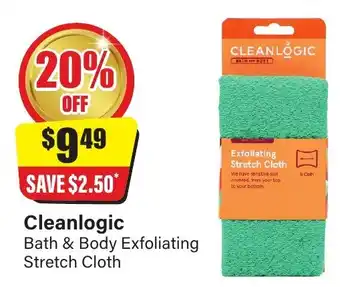 Chemist Discount Centre Cleanlogic Bath & Body Exfoliating Stretch Cloth offer