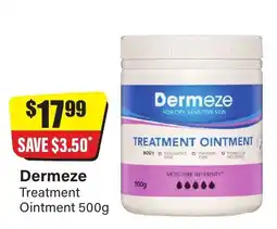 Chemist Discount Centre Dermeze Treatment Ointment offer